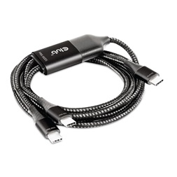 CLUB3D USB Type C - 2x USB Type C 1,83m Y töltőkábel