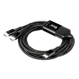 CLUB3D USB Type C - 2x USB Type C 1,83m Y töltőkábel