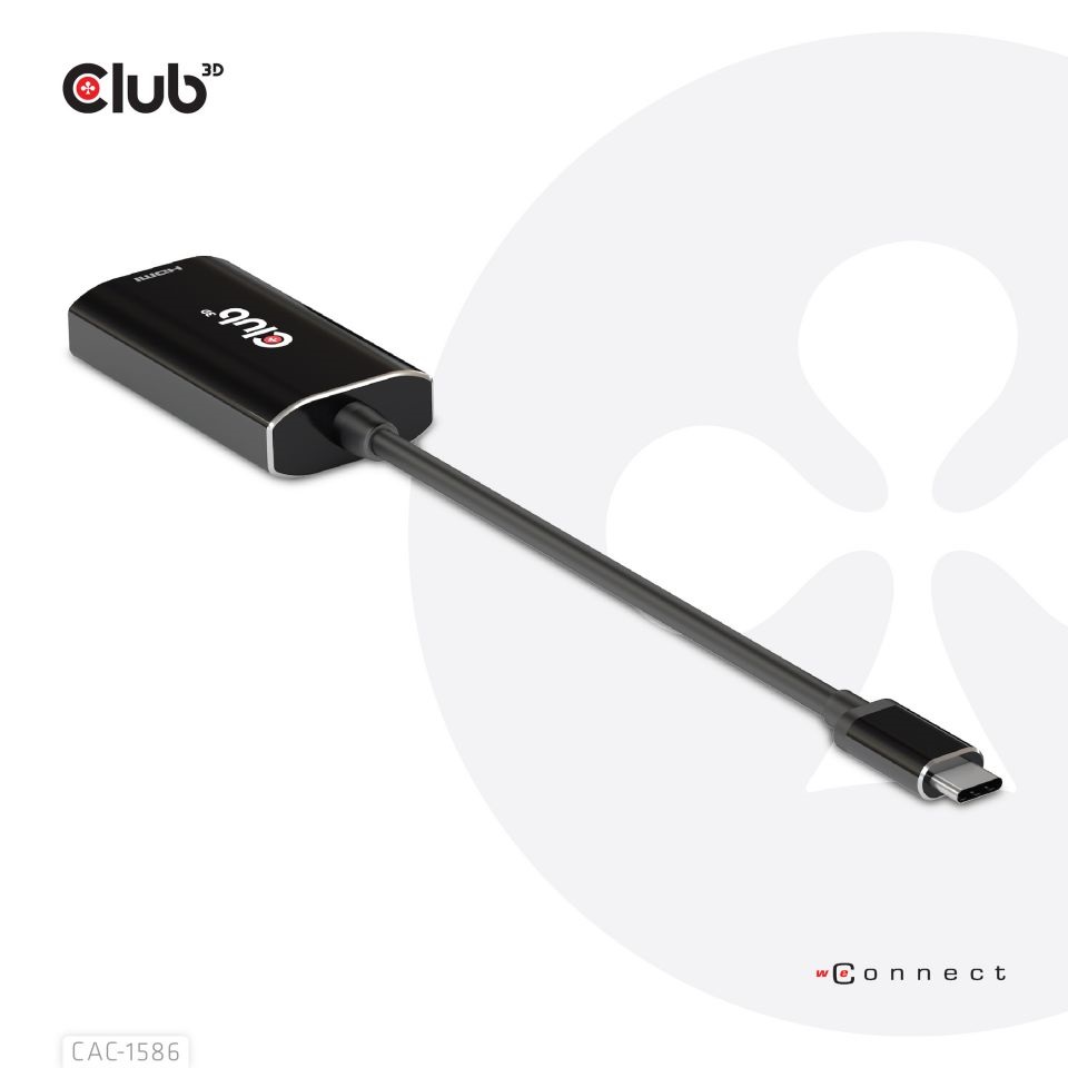 CLUB3D USB Type C - HDMI 4K120Hz Active Adapter