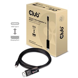 CLUB3D USB Type C - DisplayPort 1.4 8K60Hz 1.8m kábel