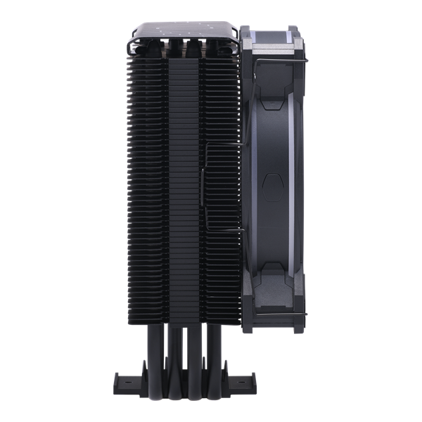 COOLER MASTER CPU hűtő HYPER 212 HALO BLACK ARGB, LGA1700 támogatással, fekete