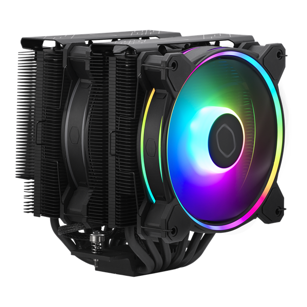 COOLER MASTER CPU hűtő HYPER 622 HALO BLACK EDITION, LGA1700 támogatással, fekete