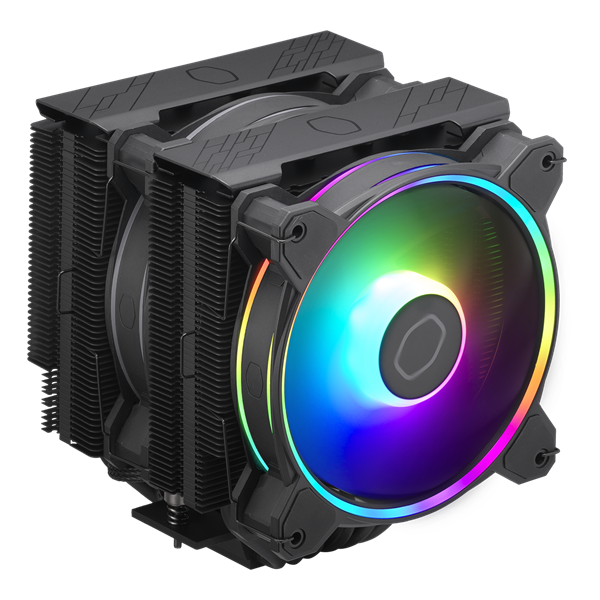 COOLER MASTER CPU hűtő HYPER 622 HALO BLACK EDITION, LGA1700 támogatással, fekete