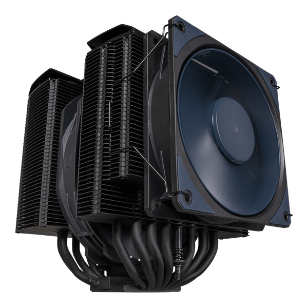 COOLER MASTER CPU hűtő MASTERAIR MA824 STEALTH, LGA1700 támogatással, fekete