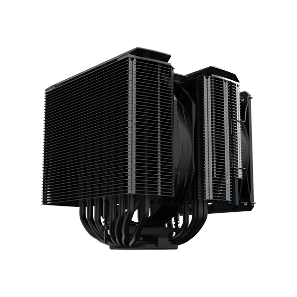 COOLER MASTER CPU hűtő MASTERAIR MA824 STEALTH, LGA1700 támogatással, fekete