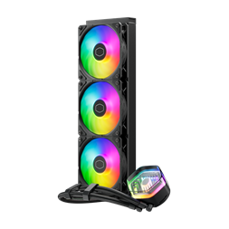 COOLER MASTER CPU hűtő MASTERLIQUID 360 ATMOS (vízhűtés), 3 Ventilátoros, ARGB Gen2, fekete