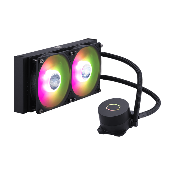COOLER MASTER CPU hűtő MASTERLIQUID ML240L ARGB V2 (vízhűtés), LGA1700 támogatással, fekete