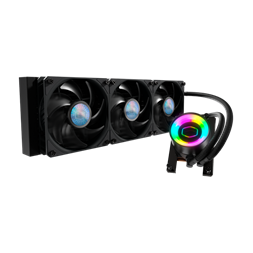 COOLER MASTER CPU hűtő MASTERLIQUID ML360 MIRROR TR4 EDITION (vízhűtés), fekete