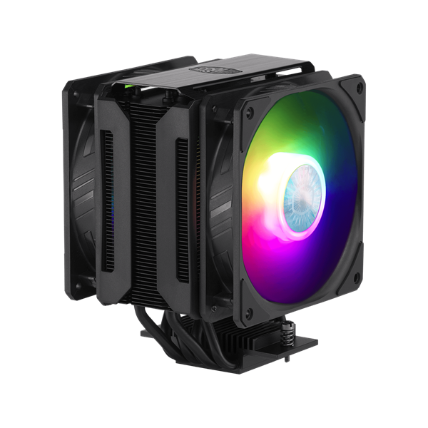 COOLER MASTER CPU hűtő MasterAir MA612 Stealth ARGB, LGA1700 támogatással, fekete