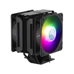 COOLER MASTER CPU hűtő MasterAir MA612 Stealth ARGB, LGA1700 támogatással, fekete