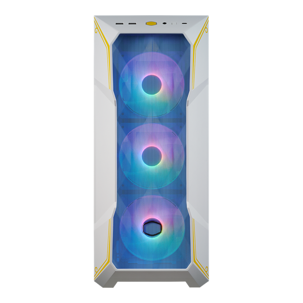 COOLER MASTER Ház ATX MasterBox TD500 MESH V2 CHUN-LI, 4db ARGB Ventilátorral, Tápegység nélkül, Edzett Üveg, fehér