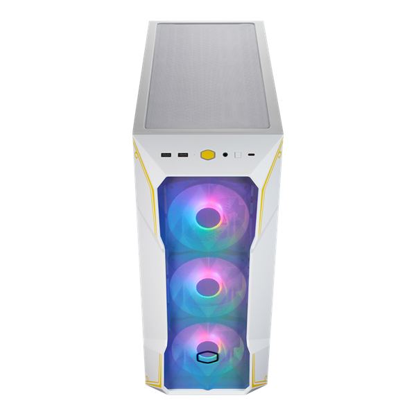 COOLER MASTER Ház ATX MasterBox TD500 MESH V2 CHUN-LI, 4db ARGB Ventilátorral, Tápegység nélkül, Edzett Üveg, fehér