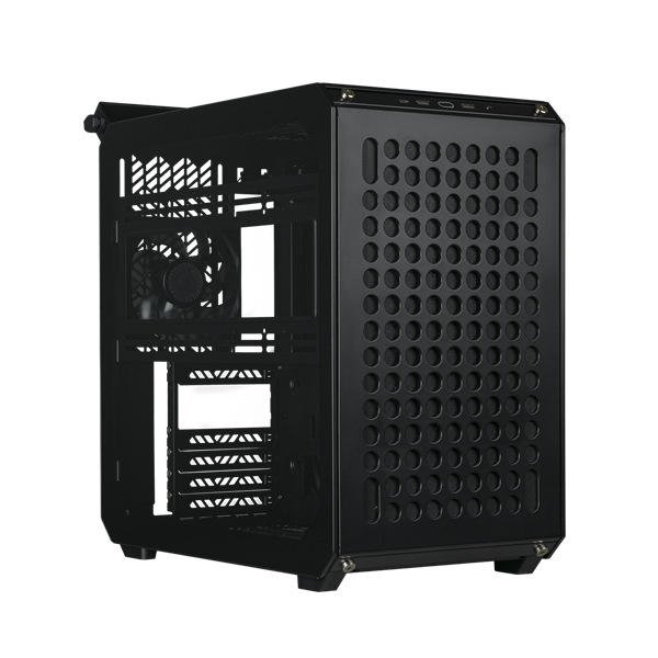 COOLER MASTER Ház Mid ATX QUBE 500 FLATPACK BLACK EDITION, 1db Ventilátorral, Tápegység nélkül, fekete