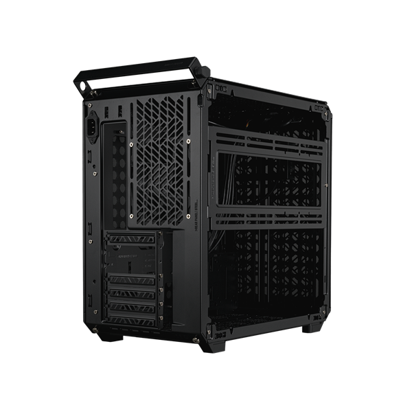 COOLER MASTER Ház Mid ATX QUBE 500 FLATPACK BLACK EDITION, 1db Ventilátorral, Tápegység nélkül, fekete
