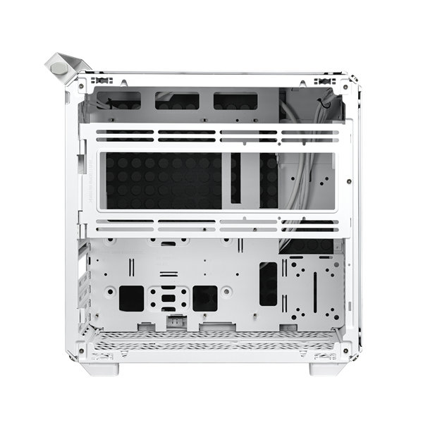 COOLER MASTER Ház Mid ATX QUBE 500 FLATPACK WHITE EDITION, 1db Ventilátorral, Tápegység nélkül, fehér
