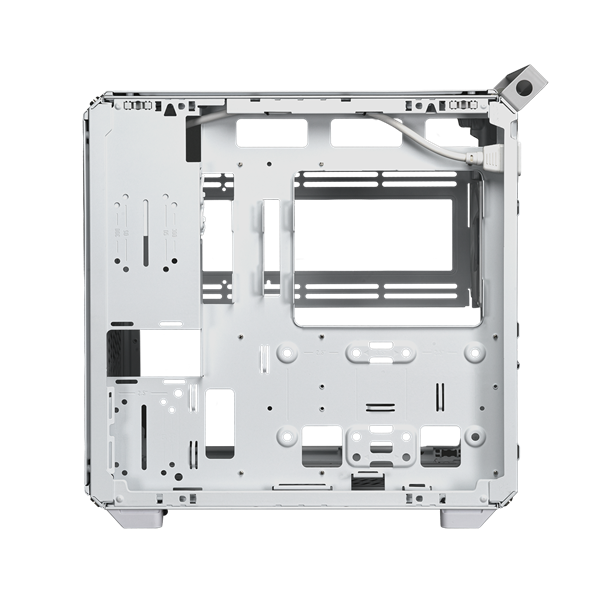 COOLER MASTER Ház Mid ATX QUBE 500 FLATPACK WHITE EDITION, 1db Ventilátorral, Tápegység nélkül, fehér