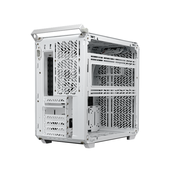COOLER MASTER Ház Mid ATX QUBE 500 FLATPACK WHITE EDITION, 1db Ventilátorral, Tápegység nélkül, fehér