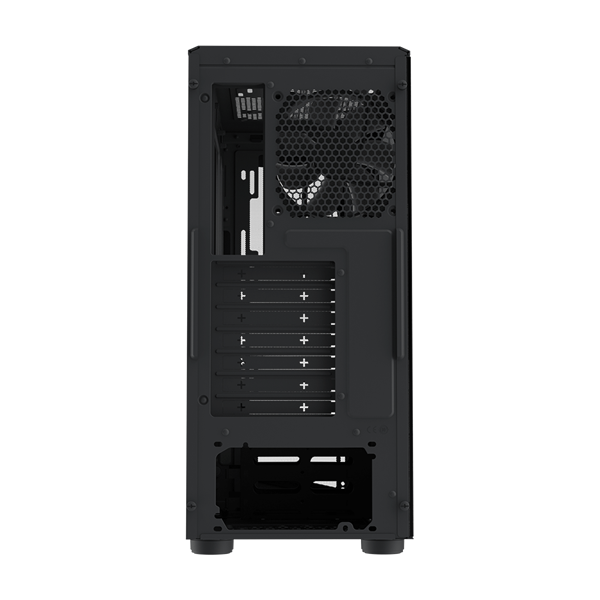 COOLER MASTER Ház, Mid Tower ATX CMP 520L, Edzett üveg, Tápegység nélkül, fekete