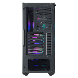 COOLER MASTER Ház Midi ATX MasterBox MB520 ARGB + 4db Ventilátor, Tápegység nélkül, Üvegfalú, Fekete