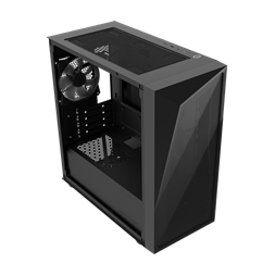 COOLER MASTER Ház Mini Tower ATX CMP 320L, 1db Ventilátorral, Tápegység nélkül, Üvegfalú, Fekete