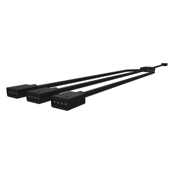 COOLER MASTER RGB Splitter Kábel 1-to-3, fekete