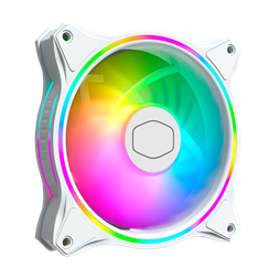 COOLER MASTER Rendszerhűtő Ventilátor MASTERFAN MF120 HALO 3IN1 WHITE EDITION, Gen2 RGB, fehér, 3db/csomag