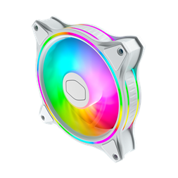 COOLER MASTER Rendszerhűtő Ventilátor MASTERFAN MF120 HALO 3IN1 WHITE EDITION, Gen2 RGB, fehér, 3db/csomag