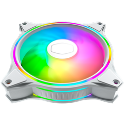 COOLER MASTER Rendszerhűtő Ventilátor MASTERFAN MF120 HALO 3IN1 WHITE EDITION, Gen2 RGB, fehér, 3db/csomag
