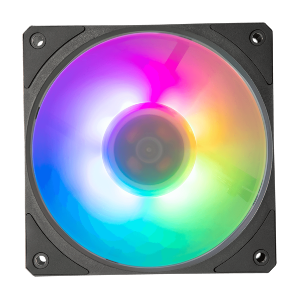 COOLER MASTER Rendszerhűtő Ventilátor MOBIUS 120P ARGB Gen2, 12cm, fekete