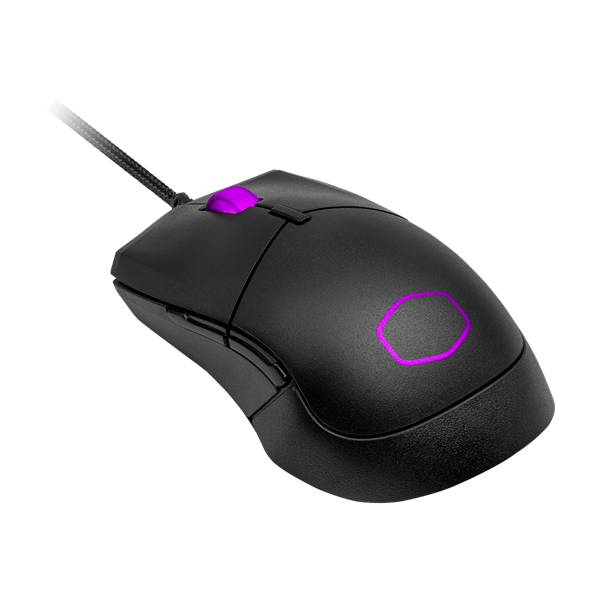COOLER MASTER Vezetékes Egér MM310 Gaming, Optikai, 6 gombos, 12000dpi, RGB világítás, Ultrakönnyű, Fekete
