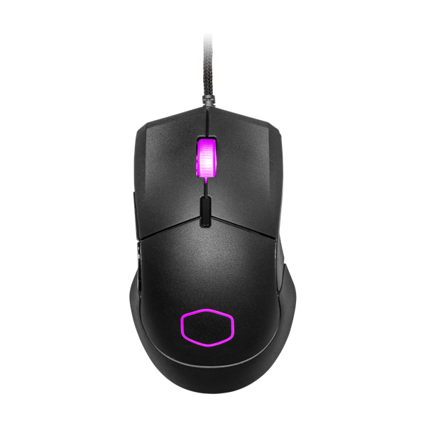 COOLER MASTER Vezetékes Egér MM310 Gaming, Optikai, 6 gombos, 12000dpi, RGB világítás, Ultrakönnyű, Fekete