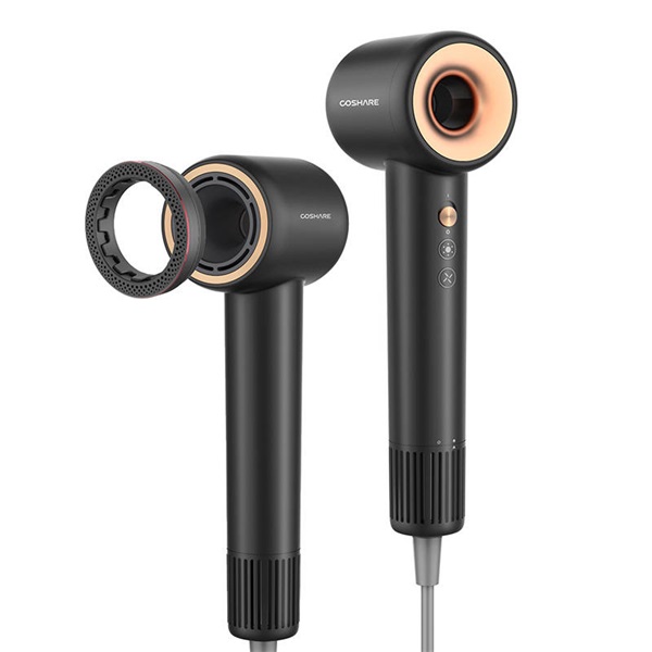 COSHARE HD10E SuperFlow1 1600 W fekete színű hajszárító