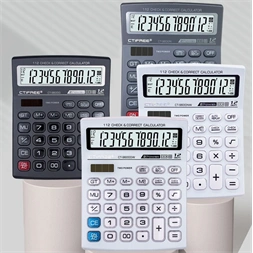 CTIFREE CT-9600N antracit szürke színű számológép, 155x200mm, 12 számjegy, dual power, 2 év garancia