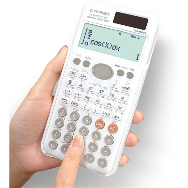 CTIFREE FC-991 ES PLUS 2nd FEHÉR tudományos számológép, 77x161mm, dual power, 2 év garancia (Újszerű)