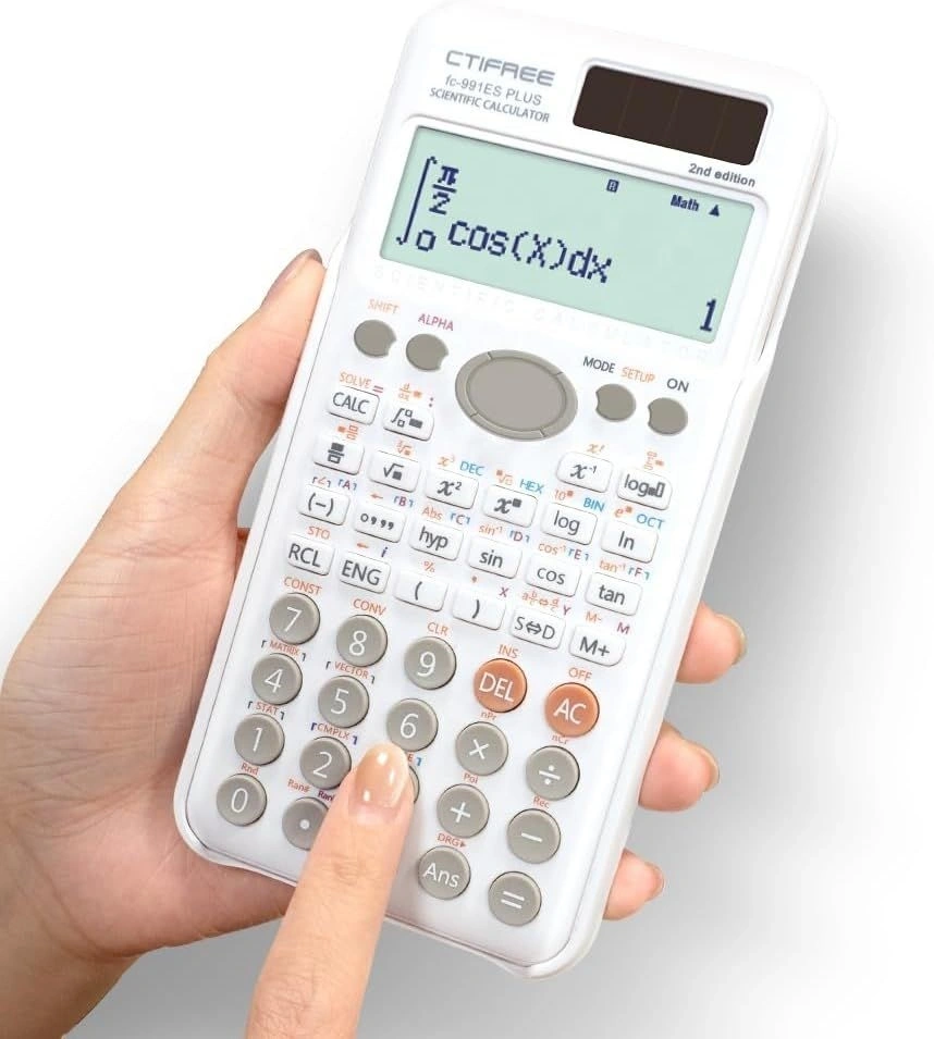 CTIFREE FC-991 ES PLUS 2nd FEHÉR tudományos számológép, 77x161mm, dual power, 2 év garancia (Újszerű)