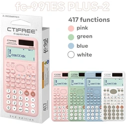 CTIFREE FC-991 ES PLUS 2nd FEHÉR tudományos számológép, 77x161mm, dual power, 2 év garancia (Újszerű)