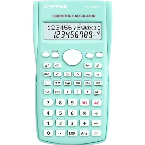 CTIFREE FC-82 MS tudományos számológép, 80x155mm