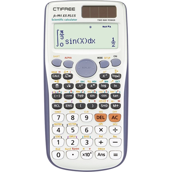 CTIFREE FC-991 ES PLUS 2nd tudományos számológép, 77x161mm, dual power