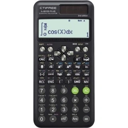 CTIFREE FC-991 ES PLUS tudományos számológép, 80x162mm, dual power, 2 év garancia