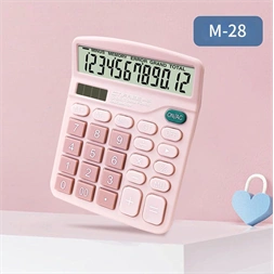 CTIFREE M-28-C PINK rózsaszín számológép, 120x150mm, 12 számjegy, dual power, 2 év garancia