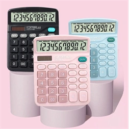 CTIFREE M-28-C PINK rózsaszín számológép, 120x150mm, 12 számjegy, dual power, 2 év garancia