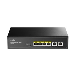 CUDY GS1006P 1x 10/100/1000(PoE+/PoE)+3x 10/100/1000(PoE)+2x gigabit uplink, 60W PoE switch