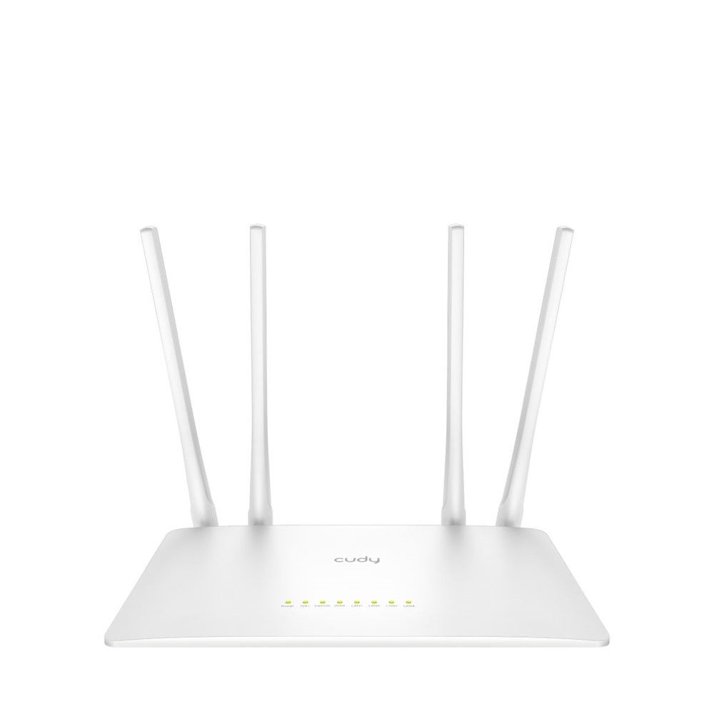 CUDY WR1200 kétsávos AC1200 WIFI fehér router