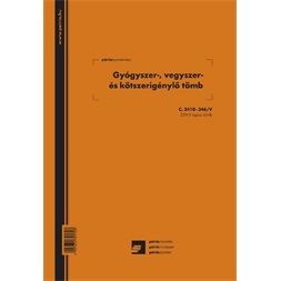 C.3410-5 A5 50x2lapos "Ambuláns napló" nyomtatvány