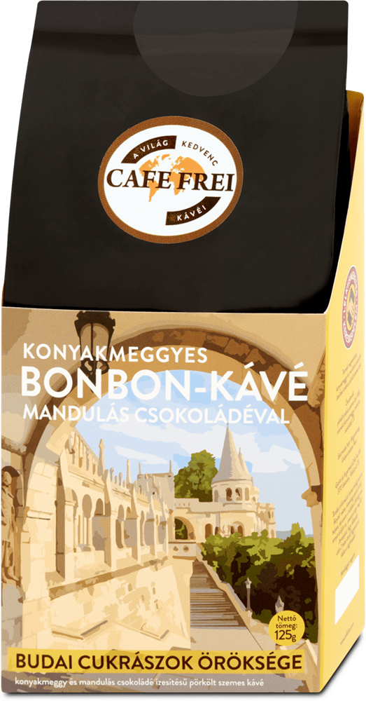 Cafe Frei konyakmeggyes bonbon 125 g szemes kávé