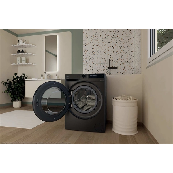 Candy BWR 485SBL6G-S Antracit, elöltöltős, max.1351ford., 8kg/5kg mosó-szárítógép