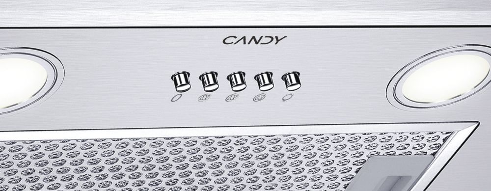 Candy CBG640/2X inox, beépíthető, méret:52cm, páraleszívó