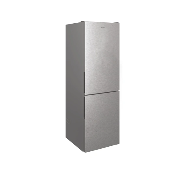 Candy CCE4T618DX inox, alulfagyasztós, Hűtő:222L, Fagyasztó:119L, No frost hűtőszekrény (Újszerű)