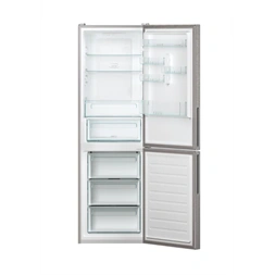 Candy CCE4T618EX inox, alulfagyasztós, Hűtő:222L, Fagyasztó:119L, No frost hűtőszekrény (Újszerű)