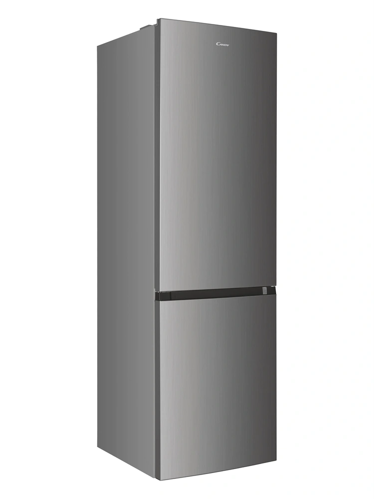 Candy CCH1T518EX inox, alulfagyasztós, Hűtő:182L, Fagyasztó:71L, No frost hűtőszekrény (Újszerű)